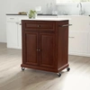 Crosley Furniture Alexandria Mahogany/white Granite Top Portable Kitchen Island/cart