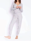 Pj Salvage Jam Pant Text Essen In Heather Grey In Grey