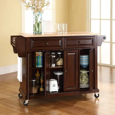 Crosley Furniture - Alexandria Solid Black Granite Top Kitchen Island