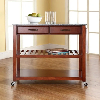 CROSLEY FURNITURE GRANITE TOP KITCHEN PREP CART
