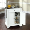 Crosley Furniture Compact Kitchen White Portable Granite Top Kitchen Cart