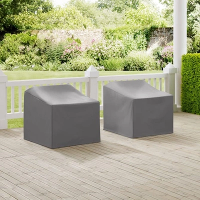 Crosley Furniture 2 Pc Furniture Cover Set In Gray