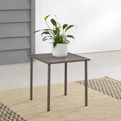 Crosley Furniture - Cali Bay Outdoor Metal Side Table In Brown