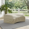 Crosley Furniture - Outdoor Catalina Round Sectional Furniture Cover Tan