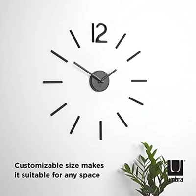 Umbra Blink Clock In Black