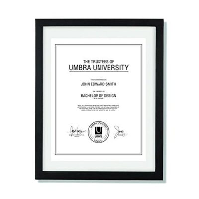 Umbra Document Frame 13x16 Inch Modern Picture Frame In Black