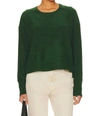 FREE PEOPLE LUNA PULLOVER IN FOREST PINE HEATHER