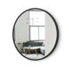 UMBRA HUB RUBBER FRAME, WALL MIRROR FOR ENTRYWAYS, BATHROOMS, LIVING ROOMS AND MORE, 18-INCH