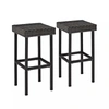 Crosley Palm Harbor 2pk Outdoor Wicker Bar Height Bar Stools