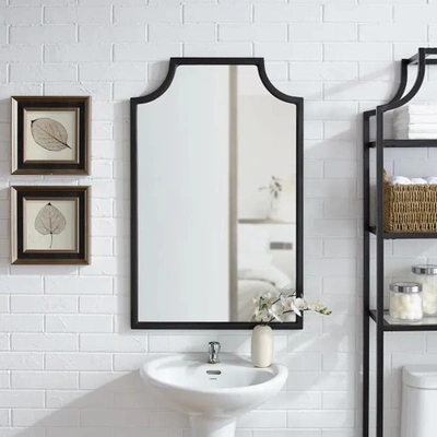 Crosley Aimee Bath Mirror In Black