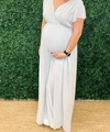 See And Be Seen Metallic Maxi Dress In Sky Blue/silver In Multi