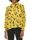 CALVIN KLEIN PETITES WOMENS CAUSAL FLORAL PULLOVER TOP