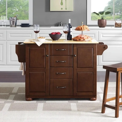 Crosley Eleanor Wood Top Kitchen Island