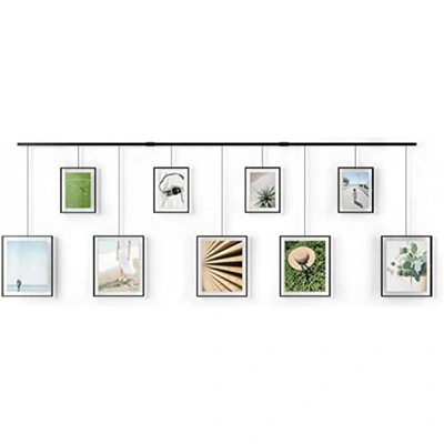 Umbra Exhibit Wall Frame With Metal Rod For Hanging In Black