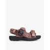MARTINE ROSE X CLARKS MARTINE ROSE X CLARKS WOMEN'S ROSE SNAKE CHUNKY-SOLE LEATHER SANDALS