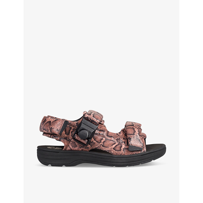 Martine Rose X Clarks Womens Rose Snake Chunky-sole Leather Sandals