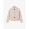 The White Company Womens Flax Patch-pocket Relaxed-fit Linen Jacket