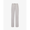 4TH & RECKLESS 4TH & RECKLESS WOMEN'S GREY TAYLOR STRAIGHT-LEG HIGH-RISE STRETCH-WOVEN TROUSERS