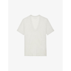 Zadig & Voltaire Wassa Linen T-shirt In Petale