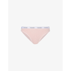 Calvin Klein Womens Subdued Modern Branded-waistband Stretch-cotton Briefs In Subdued
