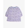 BENETTON FLORAL-PRINT LONG-SLEEVE WOVEN DRESS 1-6 YEARS