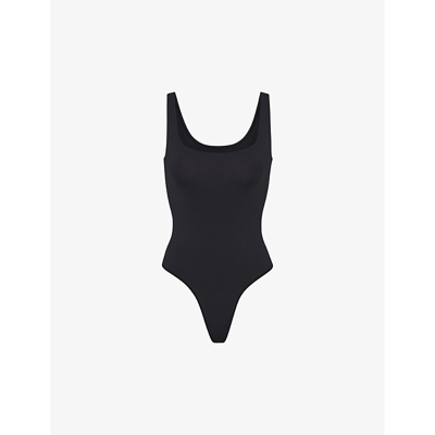 Skims Womens Eclipse The Smoothing Seamless Stretch-woven Thong Body In Eclipse