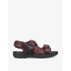 Martine Rose X Clarks Womens Brown Snake Chunky-sole Leather Sandals In Brown Snake