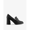 MARTINE ROSE X CLARKS MARTINE ROSE X CLARKS WOMEN'S BLACK TEXTILE RECYCLED-POLYESTER HEELED LOAFERS