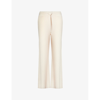 BEYOND YOGA BEYOND YOGA WOMEN'S IVORY WELL TRAVELLED WIDE-LEG HIGH-RISE STRETCH-JERSEY TROUSERS