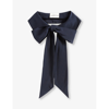 Claudie Pierlot Womens Bleus Removable Silk Peter-pan Collar