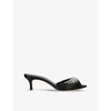 Manolo Blahnik Fabio 50mm Crystal-embellished Sandals In Black