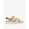 UGG UGG MENS BEIGE GOLDENCOAST MULTI-STRAP SUEDE AND MESH-BLEND FLAT SANDALS