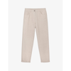 The White Company Womens Flax Brompton Tapered-leg Mid-rise Linen Jeans
