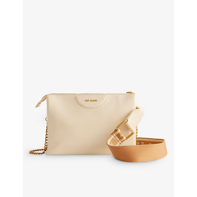 Ted Baker Womens Ivory Esille Leather Cross-body Bag