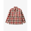 BENETTON CHECKED CHEST-POCKET COTTON SHIRT 6-14 YEARS
