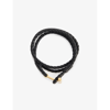Tom Ford Mens Black Braided T-bar Leather Bracelet In Black