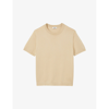 Sandro Mens Bruns Crewneck Classic-fit Knitted T-shirt
