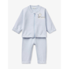 Benetton Babies'  Pale Blue Branded Organic Cotton-jersey Tracksuit 1-18 Months