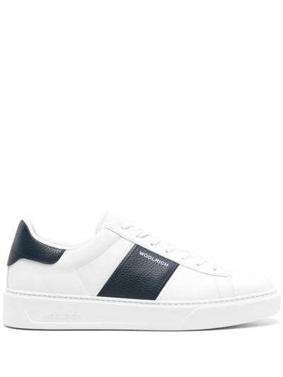 Woolrich Leather Sneakers In White