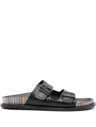 Paul Smith Leather Sandals In Negro