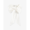 Claudie Pierlot Womens Naturels Removable Silk Peter-pan Collar In White