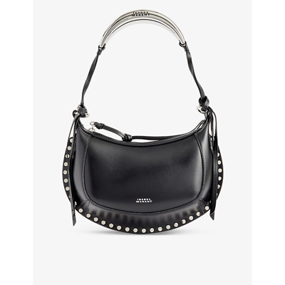 Isabel Marant Women Oskan Moon Crossbody Bag In Black/silver