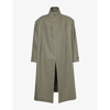 FEAR OF GOD FEAR OF GOD MEN'S MELANGE ASH OVERSIZED BRAND-TAB RELAXED-FIT WOOL AND COTTON-BLEND COAT