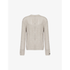 Daily Paper Zuberi Crochet Grey Crewneck Jumper In Moonstruck Grey