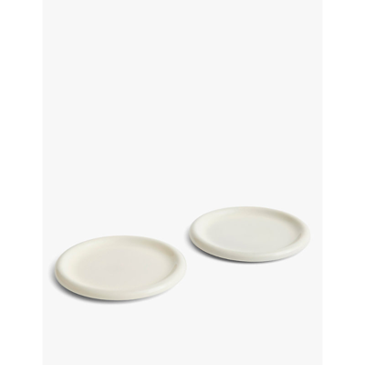 Hay Off-white Barro Round Terracotta Plates Set Of Two