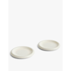 HAY HAY OFF-WHITE BARRO ROUND TERRACOTTA PLATES SET OF TWO