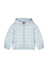 Moncler Kids Sesen Quilted Shell Jacket In Blue Light