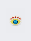 Nevernot Show And Tell Ready To See You Ring In 18k Gold And Blue Topaz