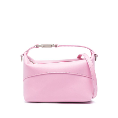 Eéra Moon Leather Clutch Bag In Pink