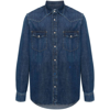 Jacob Cohen Logo-embroidered Denim Shirt In Blue